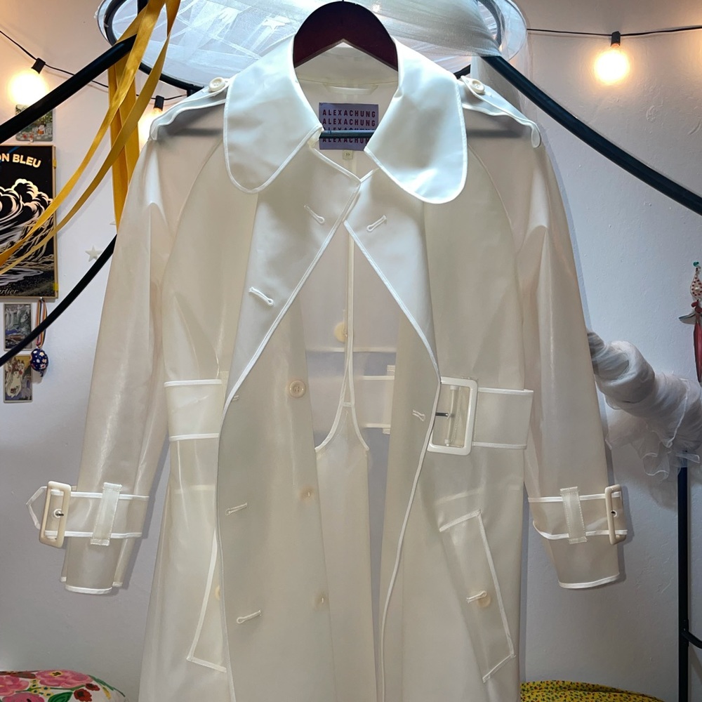 Alexa Chung Transparent coat
